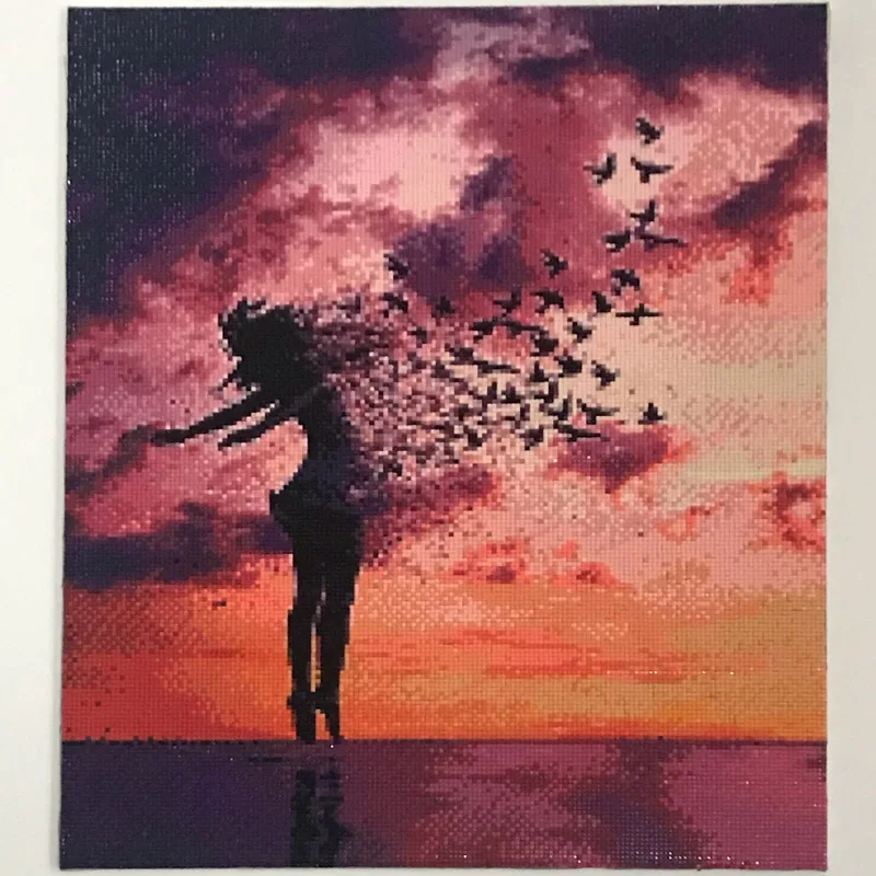 

5D DIY Portrait Diamond Painting Cross Stitch Full Square Round Drill Embroidery Colorful Handmade Home Room Wall Decor Craft