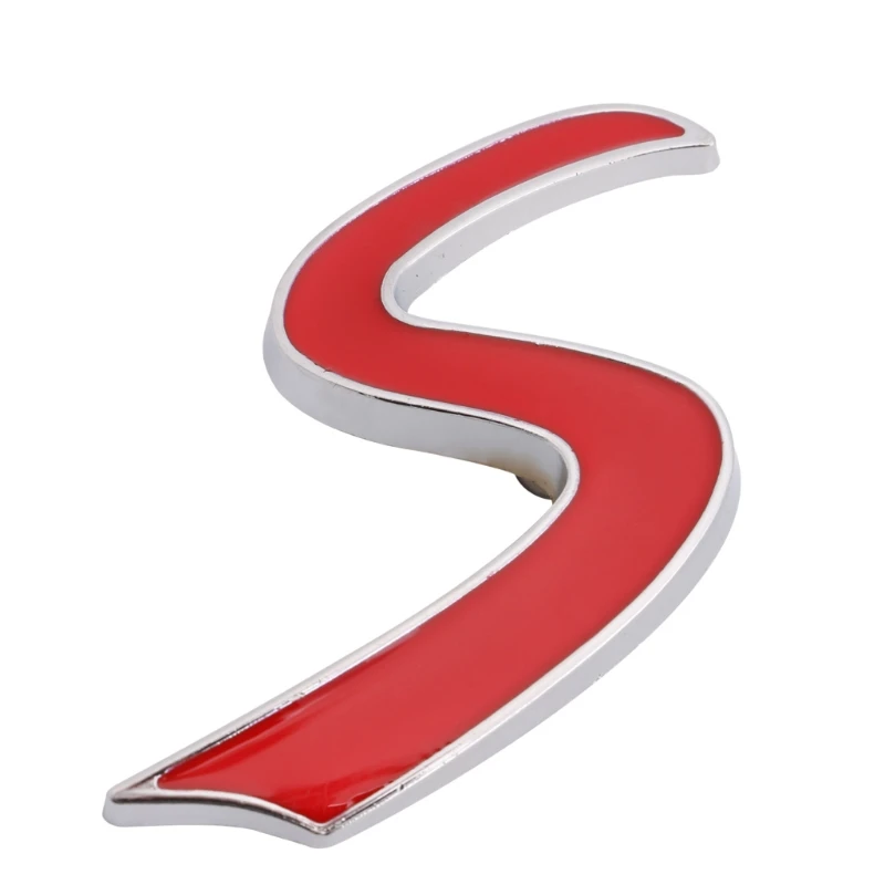 3D металлическая S Передняя решетка значок эмблема наклейка для Mini Cooper R50 R52 R53 R56 R57 |