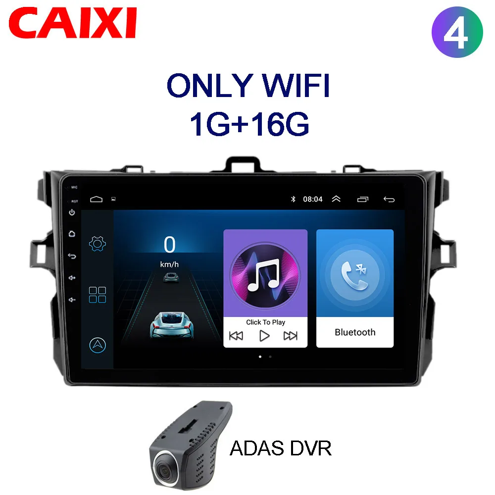 Cx-co16-DVR 9 дюймов 2din Android8.1 автомобиль радио мультимедиа плеер для Защитные чехлы для сидений, сшитые специально для Toyota Corolla E140/150 2008 2009 2010 2011 2012 2013 стерео навигации - Цвет: Cx-co16-DVR