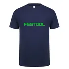 Футболка Festool, мужские топы, новая модная футболка с коротким рукавом, инструменты, футболки, мужская футболка