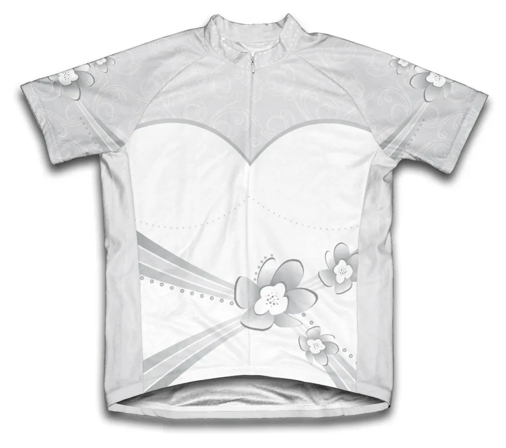 

2020 New White Short Seeve Cycling Jersey Plum flowers Print Simplicity Bike Wear Summer Sports Men Bicycle Shirt