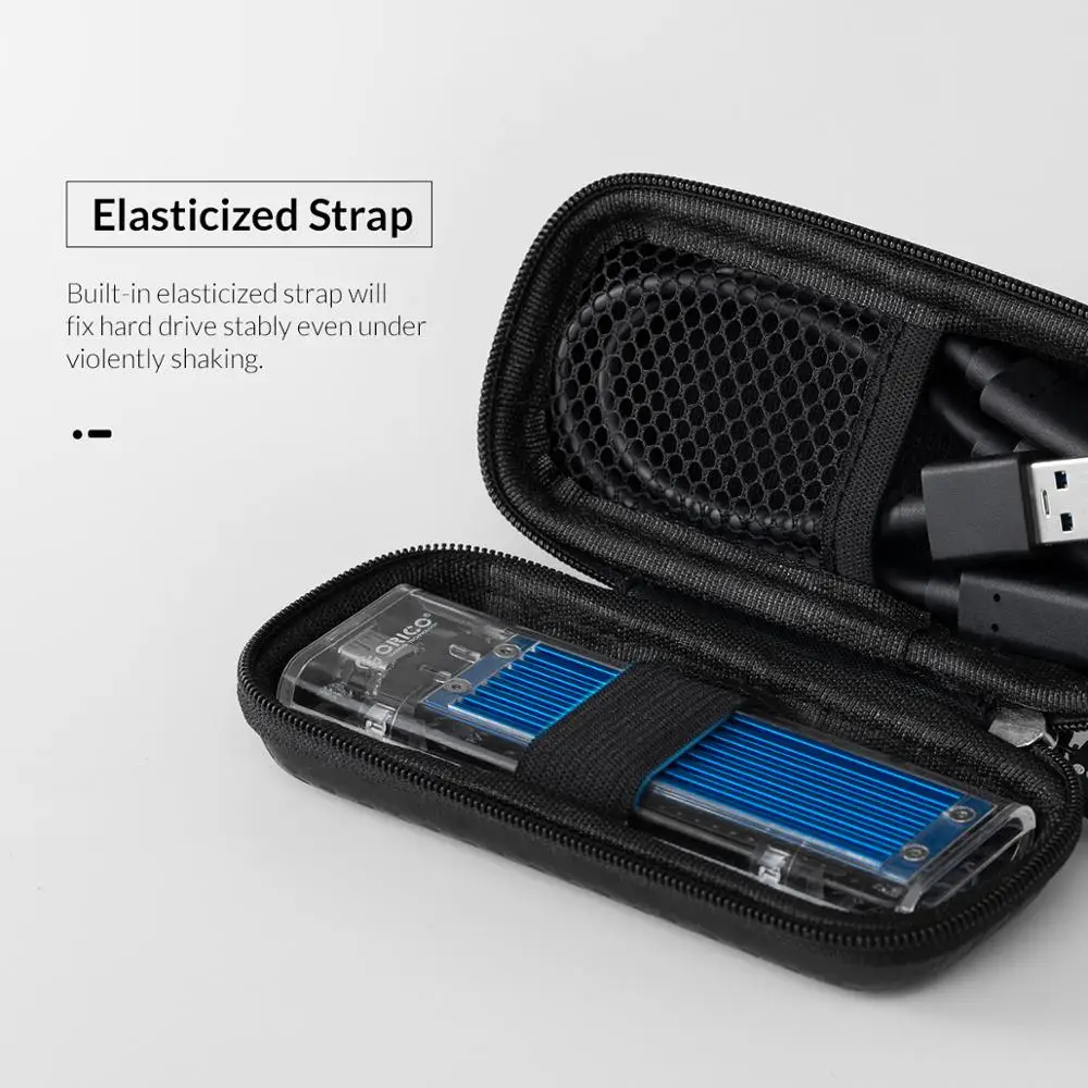 ORICO M.2 Hard Disk EVA Portable HDD Storage Protection Bag for External M.2 Hard Drive/Earphone/Data Line HDD Case images - 6