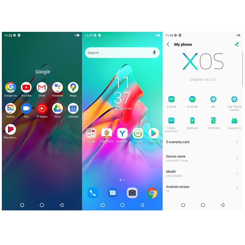 Смартфон глобальная версия Infinix Hot 10 Lite мобильный телефон 2 ГБ + 32 экран 6 дюйма HD Helio