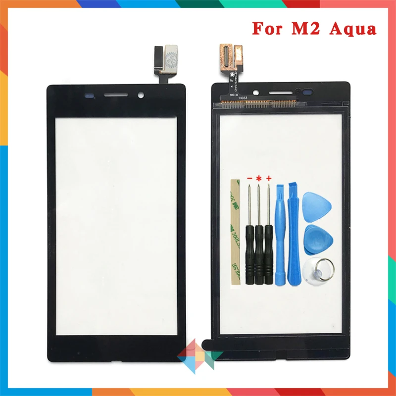 4," для sony Xperia M2 S50H D2302 D2303 D2305 D2306 и M2 Aqua D2403 сенсорный экран дигитайзер Передняя стеклянная Сенсорная панель объектива