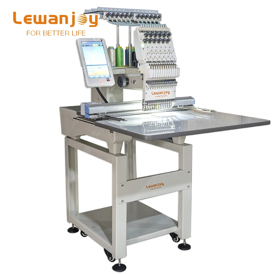 

Lewanjoy Domestic Use Embroidery Machine Simple Single Head Computerized Cap Shoes Clothing Programmable Embroidery Machine