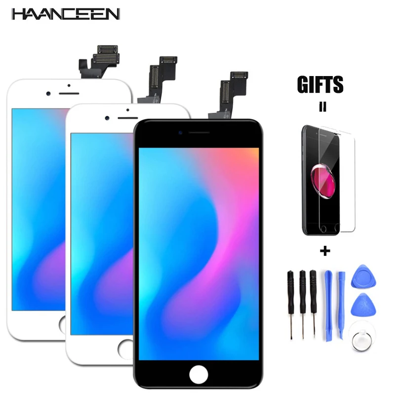 Новый Сменный дисплей без битых пикселей для Iphone 5 5S SE 6 6plus 5C LCD Pantalla A + класс с