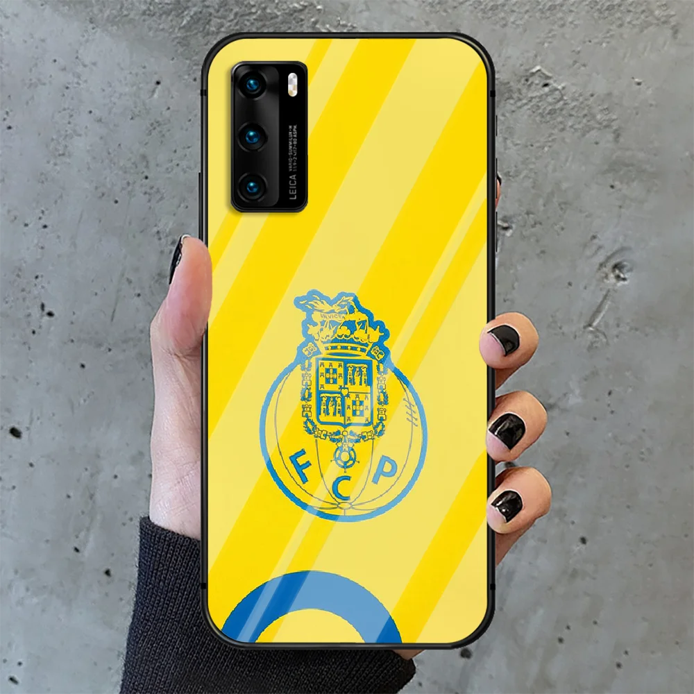 

Portugal Porto football Phone Tempered Glass Case Cover For Huawei P Nova Mate 5T 20 30 40 E Pro Lite Smart 2019 2021 Painting