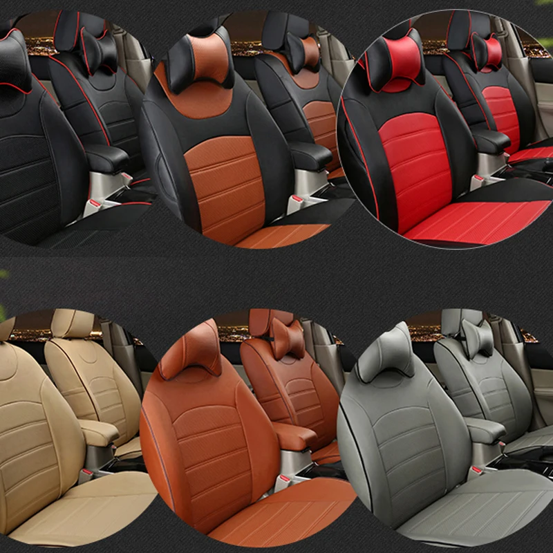 Чехлы AutoDecorun под заказ для автомобильных сидений Dodge Journey аксессуары 2009 2018 JCUV пвх