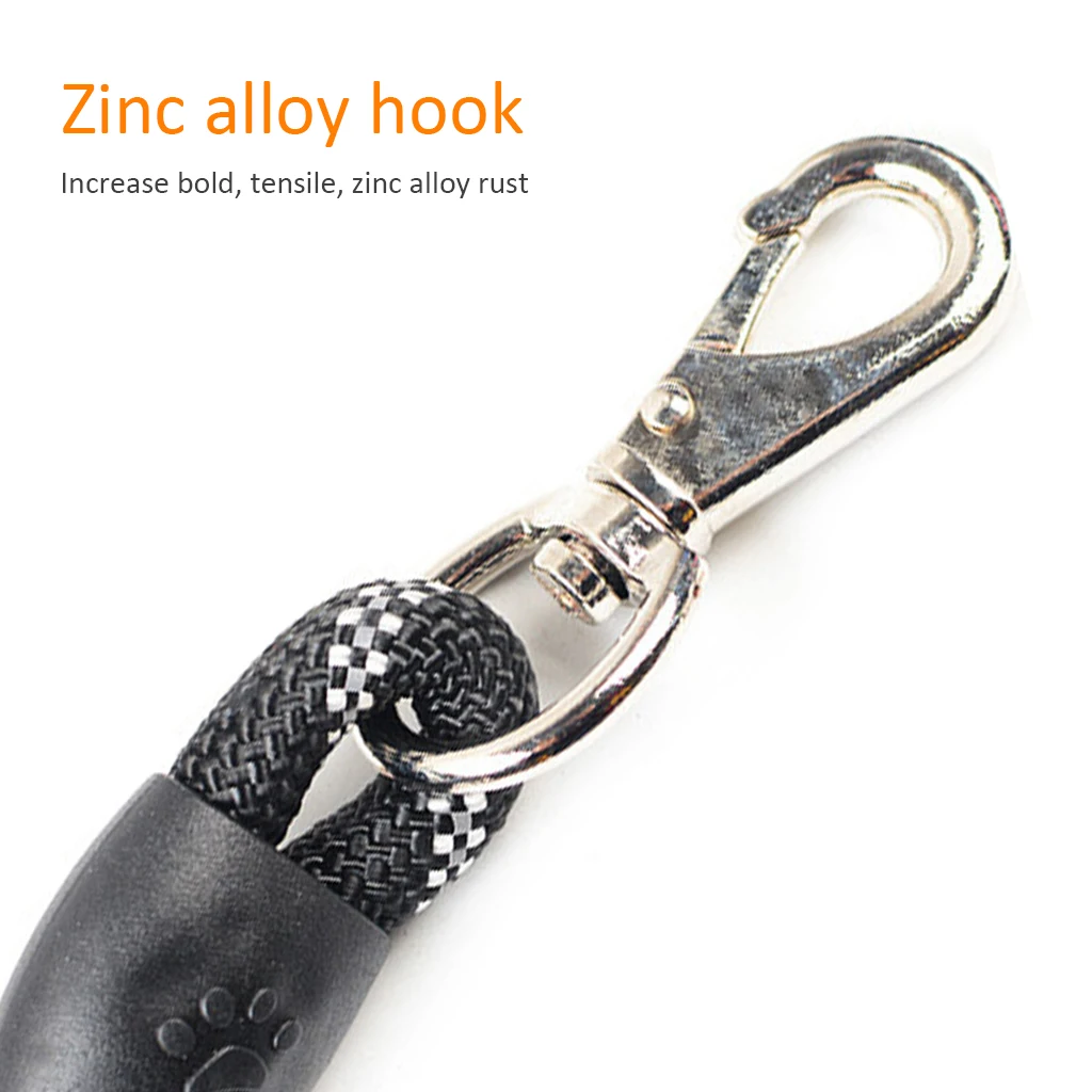 Качественный толстый нейлоновый собачий поводок удобный Светоотражающий