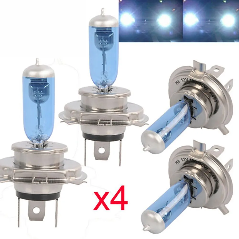 Bright Headlight Bulb Xenon 1500LM 6000K Car Driving H4/HB2 Ultra White
