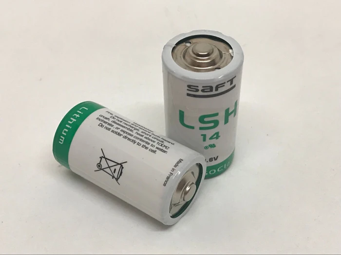 

2pcs/lot SAFT LSH14 C Size 3.6V 58000mAh Lithium Battery Non-rechargeable Ventilator Batteries Cell LSH 14 Made in France