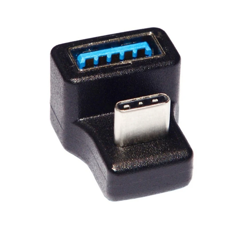 Адаптер KX4A OTG на 180 ° вверх и вниз колено Type-C к USB 3 0 Женский удлинитель адаптер для