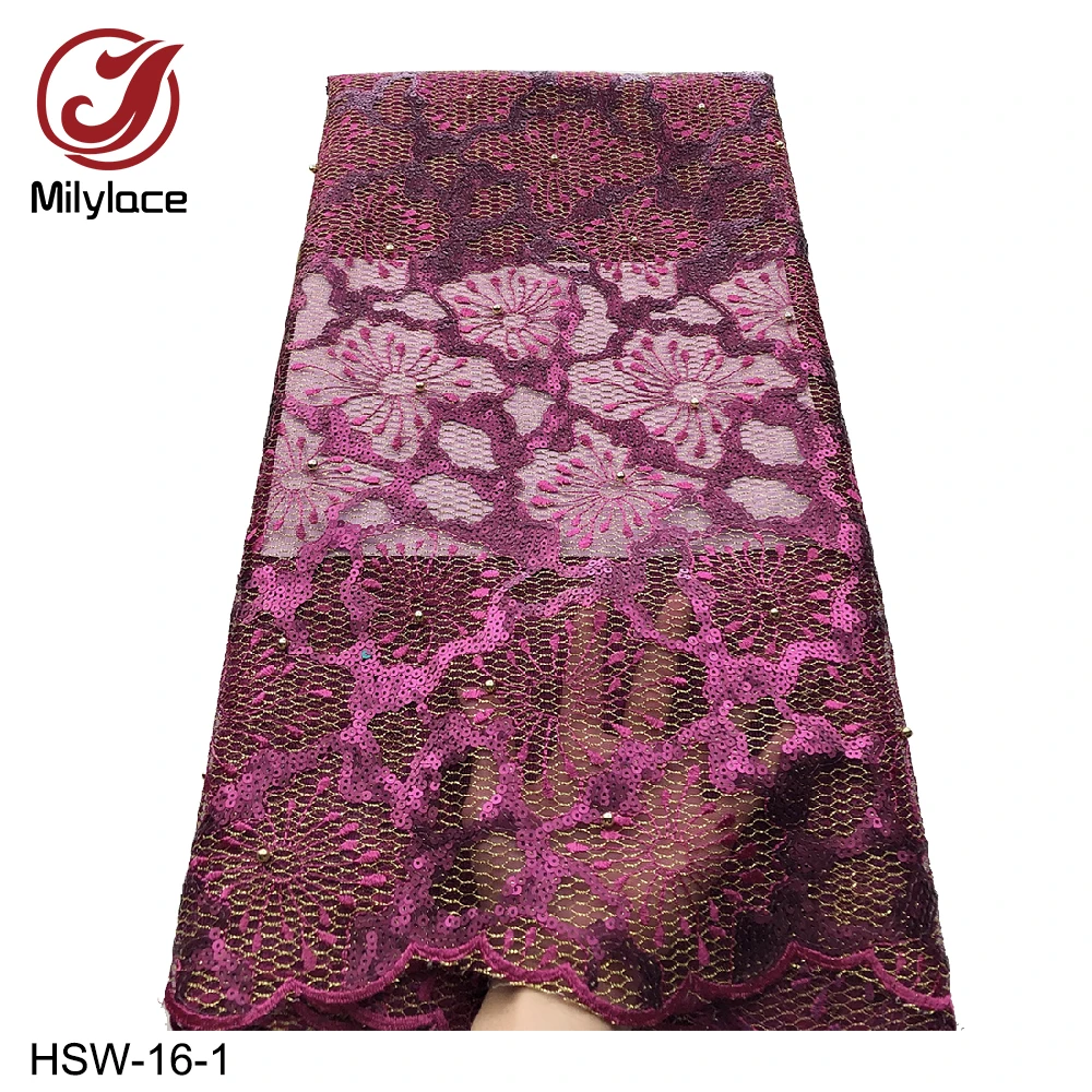 Африканская вышитая бисером искусственная кожа с блестками высококачественное