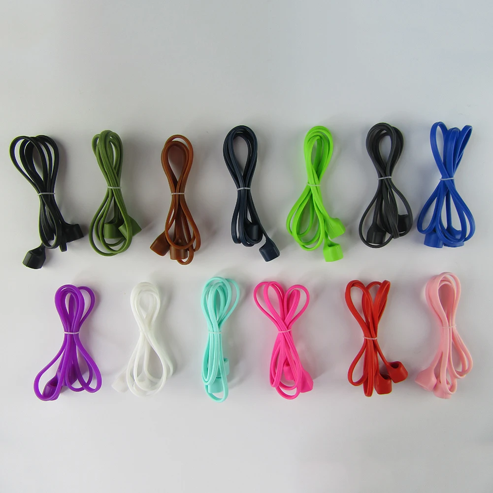 Твердый Цветной силиконовый чехол-футляр с защитой от потери наушников для Airpods |