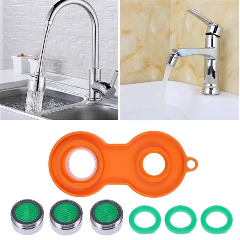 

1Pc Water Outlet Universal Wrench Faucet Bubbler Wrench Disassembly Cleaning Tool Four Sides Available Bubbler Yellow Wrench