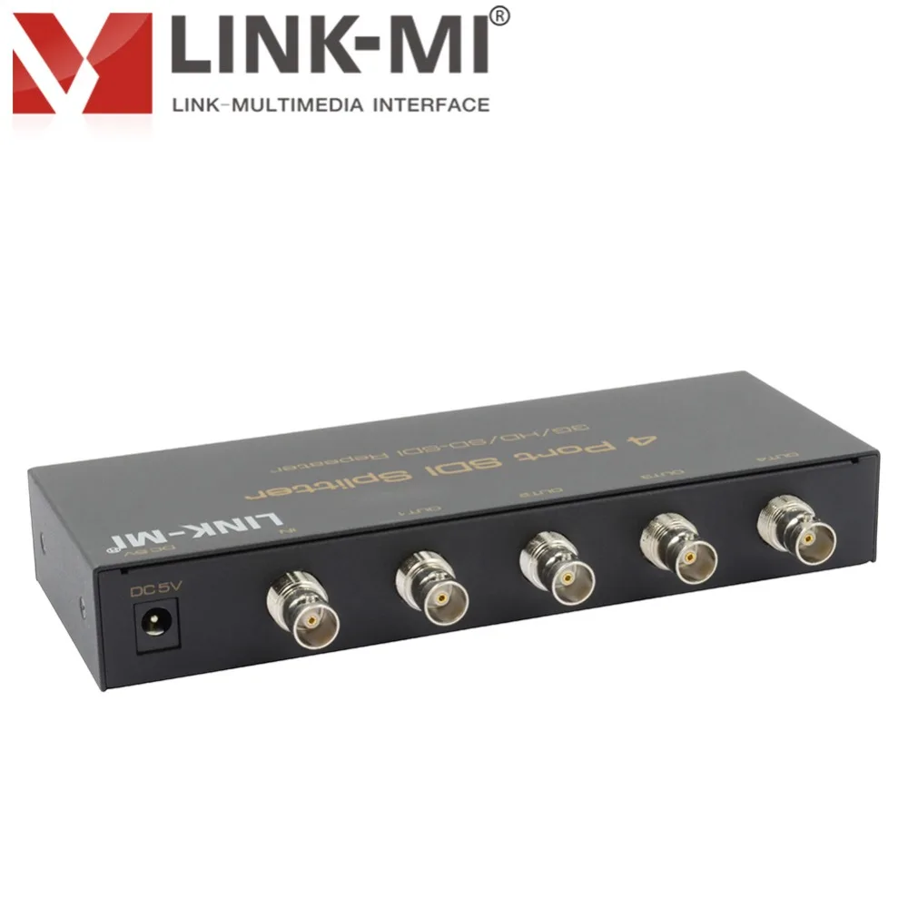 LINK MI SS14 1x4 разветвитель SDI HD Wi Fi Ретранслятор 4 Порты и разъёмы 3G SD 1080P Аудио Видео