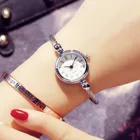 Винтажные кварцевые часы с браслетом из сплава, Аналоговый браслет, наручные часы, женские кварцевые модные часы, подарок, изысканные наручные часы
