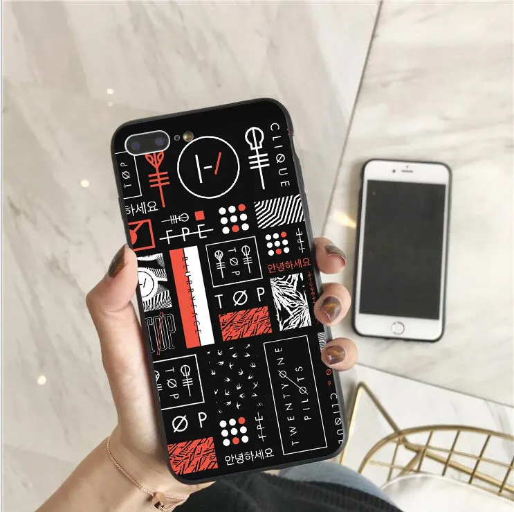 Чехол Twenty One Pilots 21 для Coque iPhone 7 8 XS MAX чехол из мягкого ТПУ задняя крышка 6 6S Plus 5 5S SE X XR