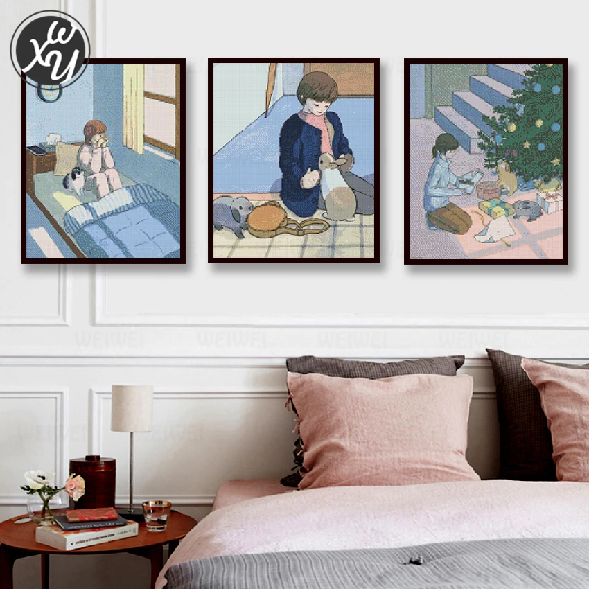 

Cartoon Animated Diamond Art 5D Diamond Painting Full Drill Square Anime Diamond Art Diamond Mosaic Cross Stitch Kits Decor Home