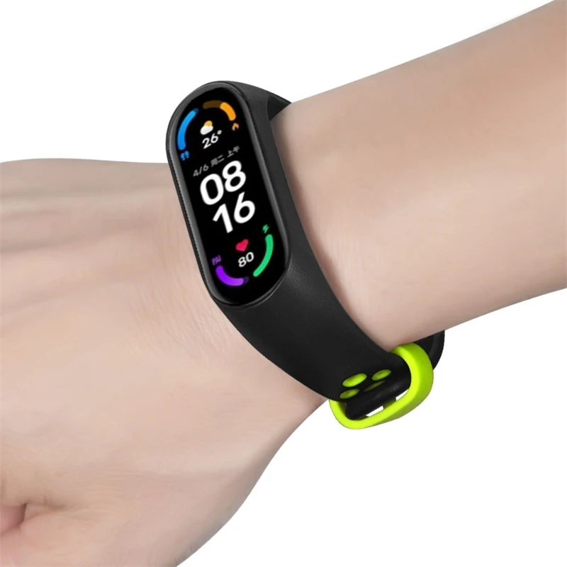 

Bracelet For Xiao-mi Band 6/5 Sport Strap Watch Silicone Wrist Smart Accessories 95AF