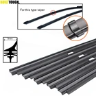 Резиновые Сменные щетки для переднего стеклоочистителя, комплект стеклоочистителя для лобового стекла с зажимом для удержания автомобиля, 26 дюймов, 8 мм