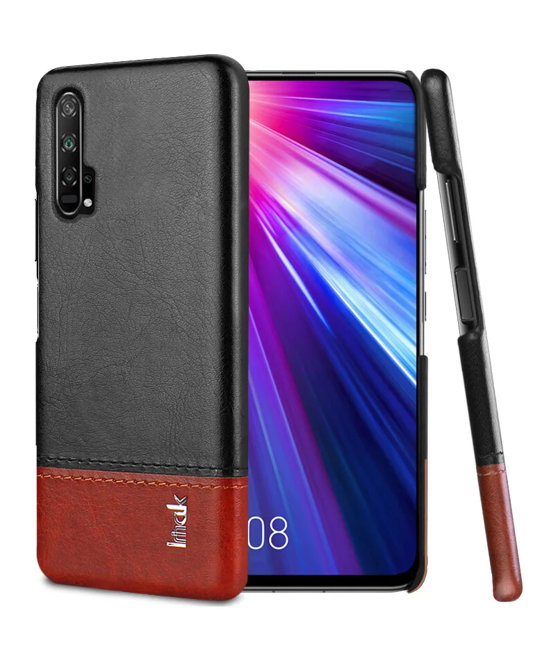 Роскошные Чехлы Imak Ruiyi для huawei Nova 5t Honor20 Honor 20 Pro, тонкий чехол для задней крышки телефона, жесткий чехол для ПУ ПК, облегающие накладки