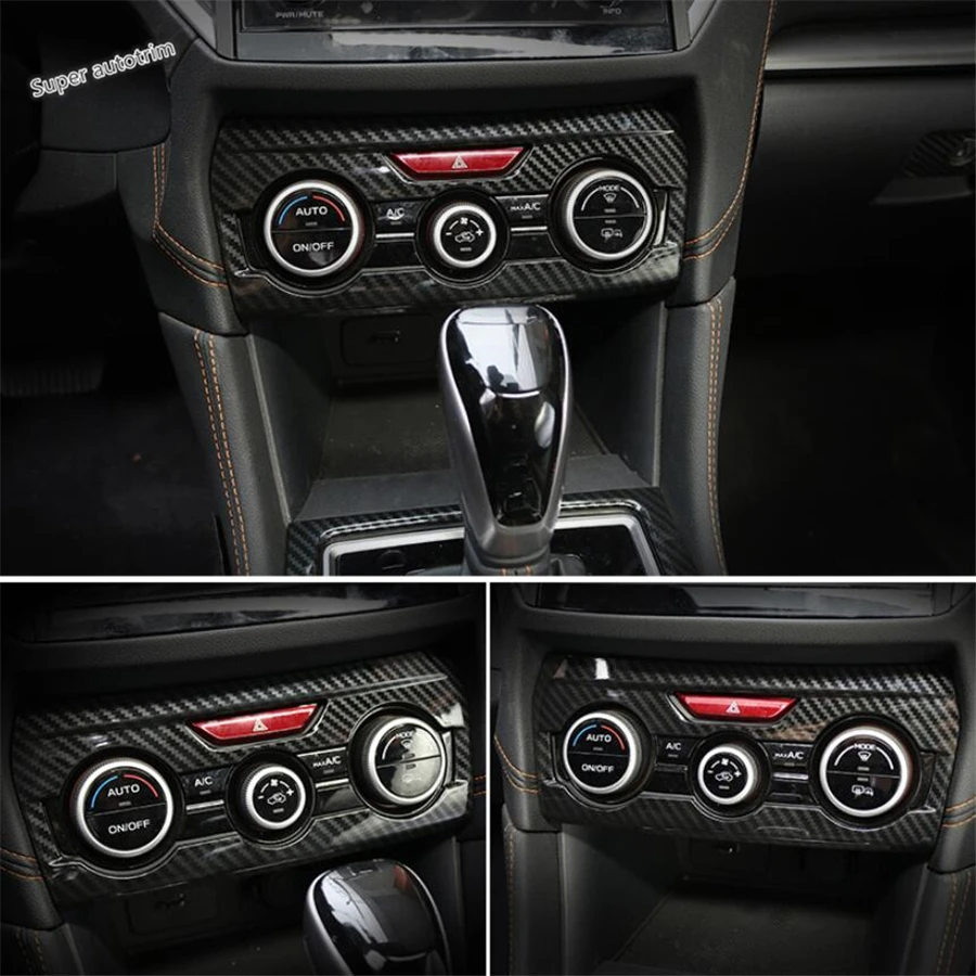 

Lapetus Carbon Fiber Look Interior Refit Kit Door Bowl / Air AC / Gear Box Panel Cover Trim For Subaru XV Crosstrek 2017 - 2020