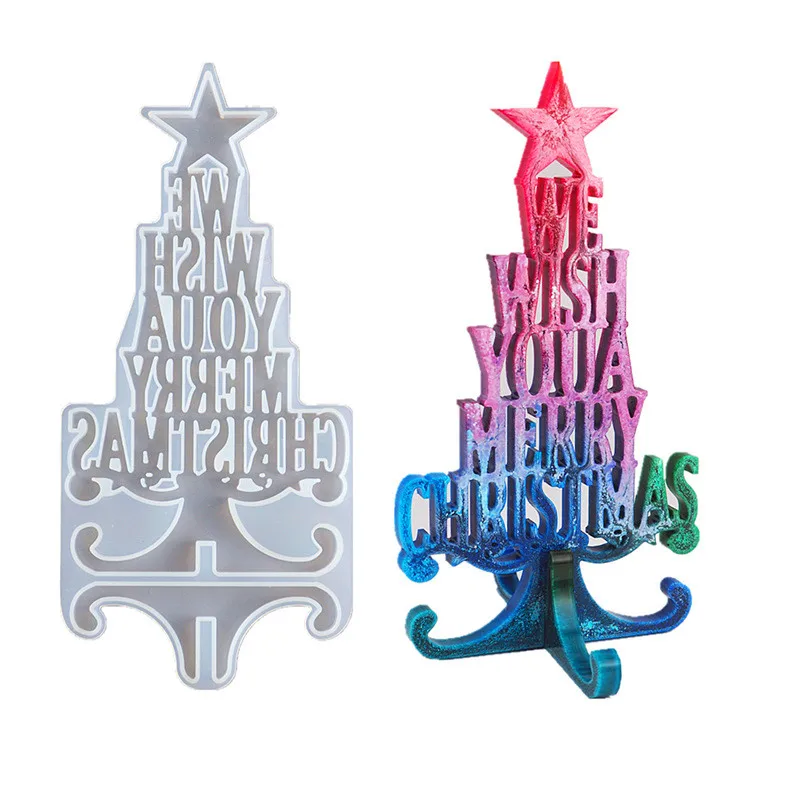

Christmas tree Ornaments Silicone Mold Pendants DIY mold Epoxy Resin UV Resin Jewelry Making Decorative Craft