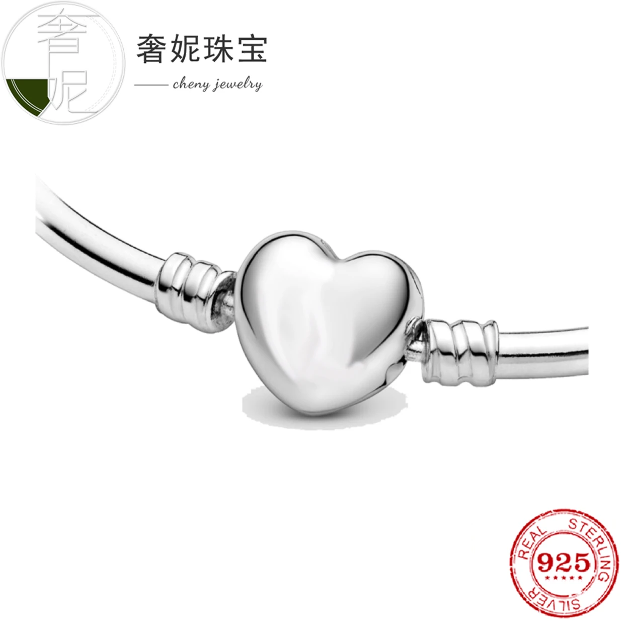 

Fit Original Pan charms bracelet beads S925 sterling silver Heart shaped bracelet female fashion jewelry girlfriend gift