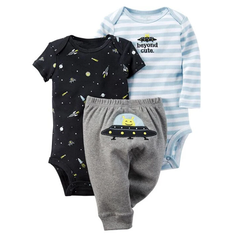 Детские костюмы, комплекты Bebes, комплекты одежды, набор для новорожденных с героями мультфильмов, хлопок, одежда для мальчиков, летняя одежда для маленьких мальчиков, 3 предмета