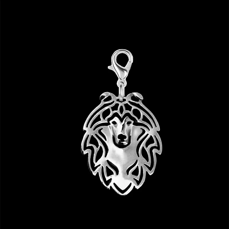 

Shetland Sheepdog Key chain with 11 mm lobster clasp drawing effect Fashion jewelry Keychains accessories for women