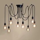 Креативная Подвесная лампа в скандинавском стиле, Цоколь E27, Ретро Потолочные светильники для чердака, бара, столовой, гостиной
