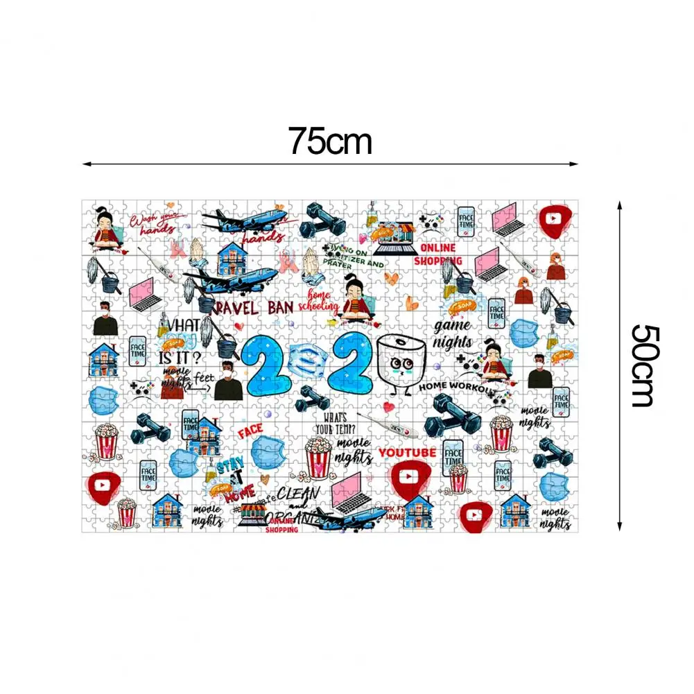 

1000Pcs Jigsaw Puzzle 2021 Print Self Assembly Paper DIY Kits Kids Educational Toys for Children Gifts