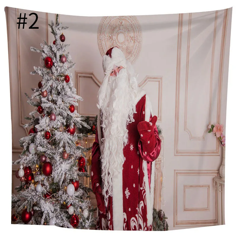 Santa Claus Tapestry Beautiful Snow Maiden Wall Hanging Tapestry High Quality 3D Coverlet Waterproof Tapestry Christmas Decor