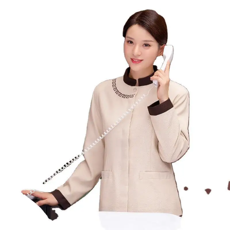 

Cleaning Work Long Sleeve Hotel Guest Room Hotel Floor Cleaner Property Cleaning Female
