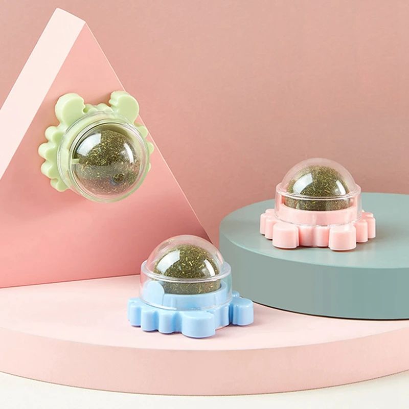 

Legendog 3PC Rotatable Catnip Cat Toys Interactive Spin Ball Crab Shape Catnip Toys Chewing Teeth Cleaning Cat Mint Cat Supplies