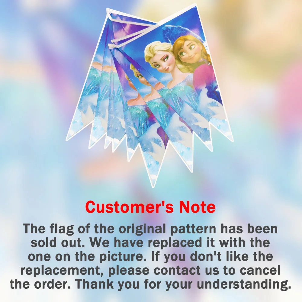 Дисней Эльза И Анна С Днем Рождения Дети Декорации для вечеринок Birthday Party