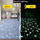 Светящийся ковер для гостиной, эркерное окно, современный детский прикроватный длинный пушистый ковер большого размера