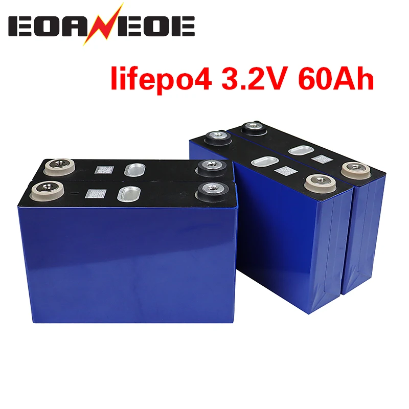 

2021 new 3.2V 60Ah lifepo4 3000cycle battery , 24V60Ah for EV RV diy EU solar battery pack US duty free UPS or FedEx