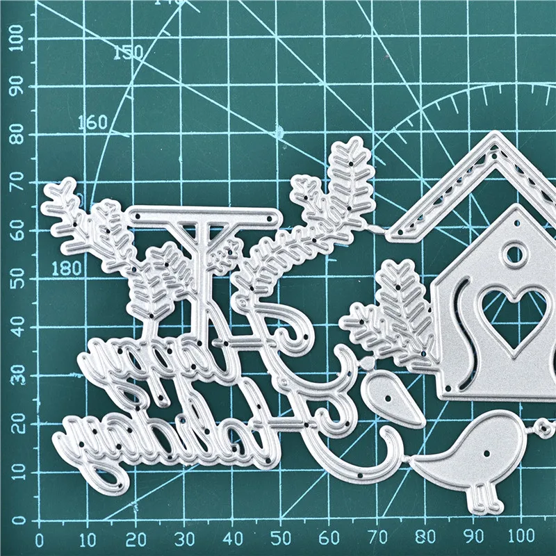 Eastshape вырубки счастливые праздники птичий домик металлическая вырубка для DIY