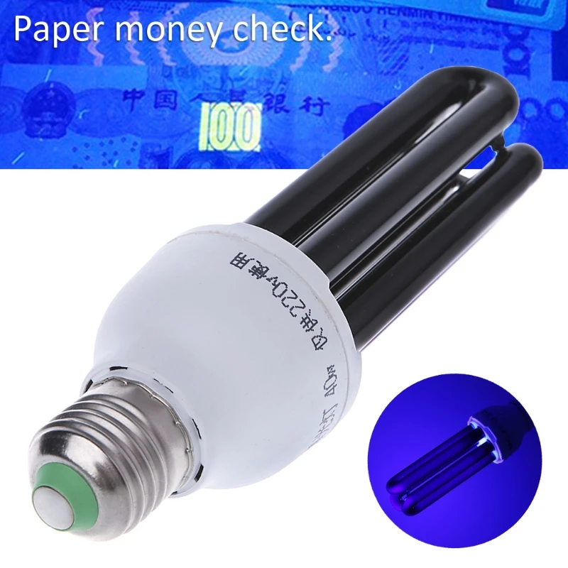 E27 15/20/30/40W UV ультрафиолетовые люминесцентные Black светильник CFL Bulb Lamp 220V | Освещение
