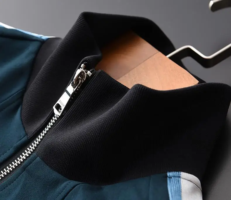 

Kit High end (Sweatshirt + pants), collar up, men's color contrast, large 4XL