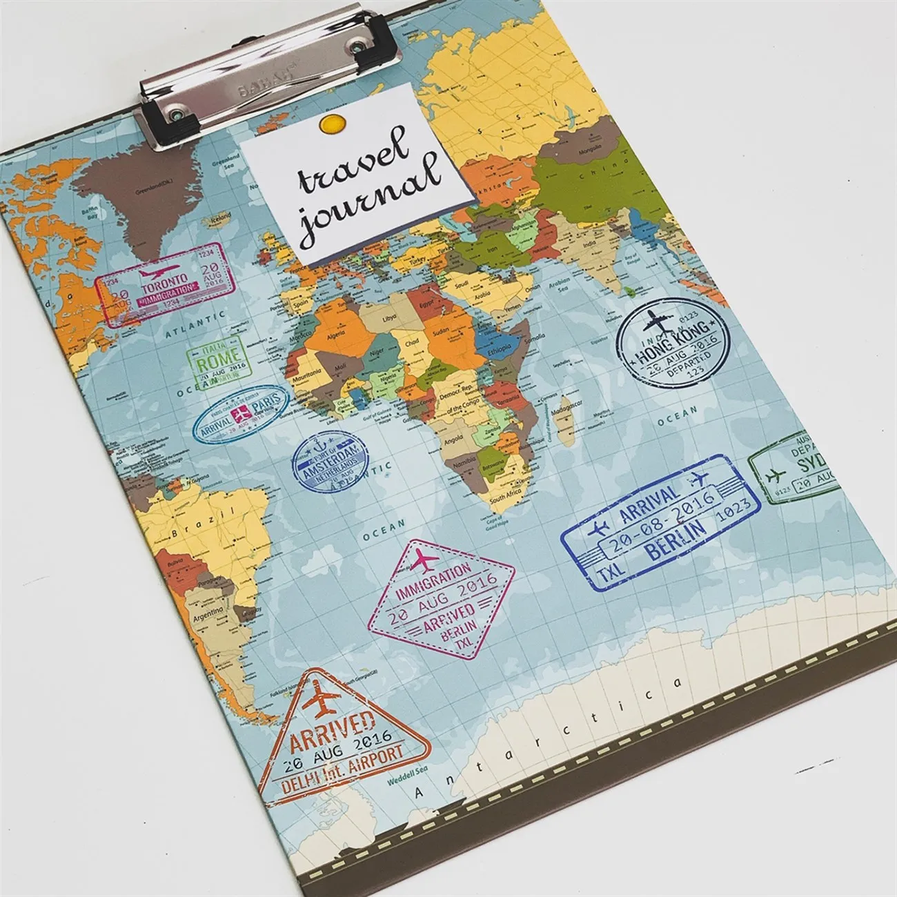 

World Map Themed Custom Design Secretarial