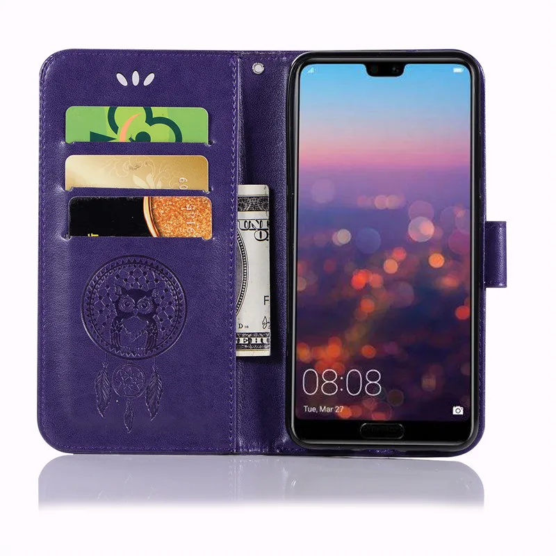 Huawei P20 Case EML-L29 Cover 5.8 inch Wallet PU Leather Phone EML-L09 EML L09 L29 Flip Capa | Мобильные телефоны и