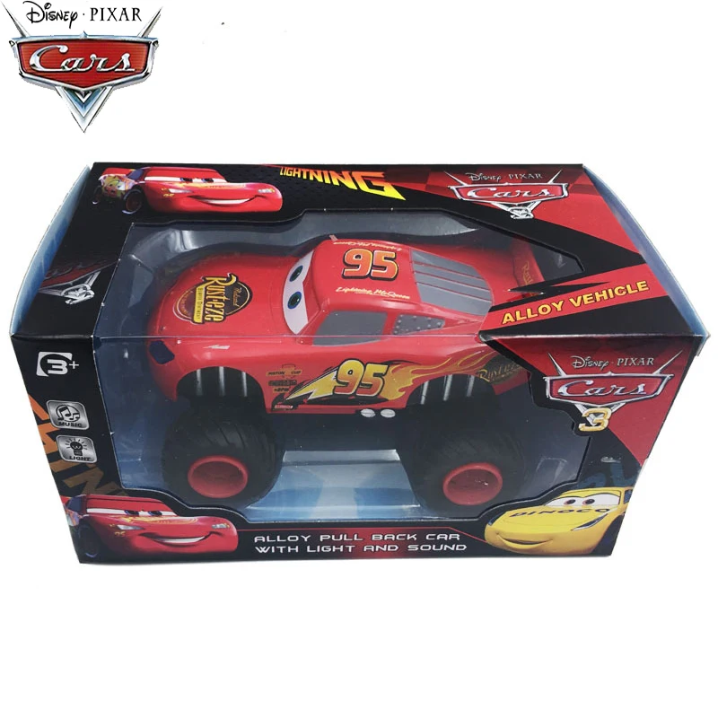Disney Pixar Машинки 3 большие колеса сплава игрушечный автомобиль светильник ning McQueen