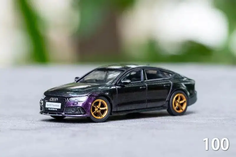 

GCD 1:64 RS7 Sportback Хамелеон GreenPurple RHD литая модель автомобиля