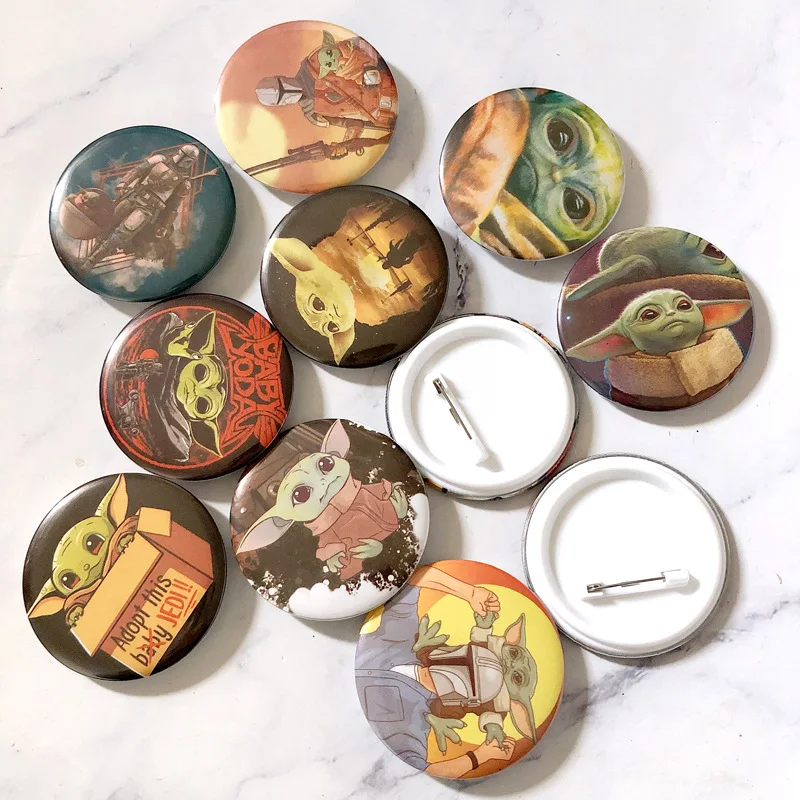 Детская эмалированная брошь с эмалью значок Мандалора броши для косплея