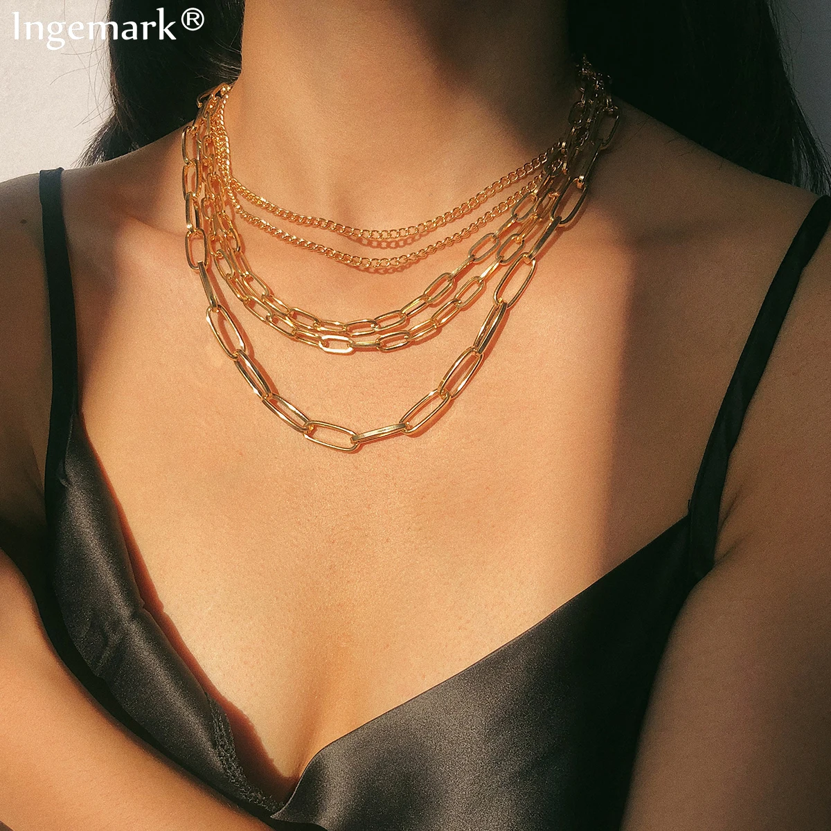 Ожерелье чокер в стиле хип хоп для мужчин и женщин|Цепочки| |