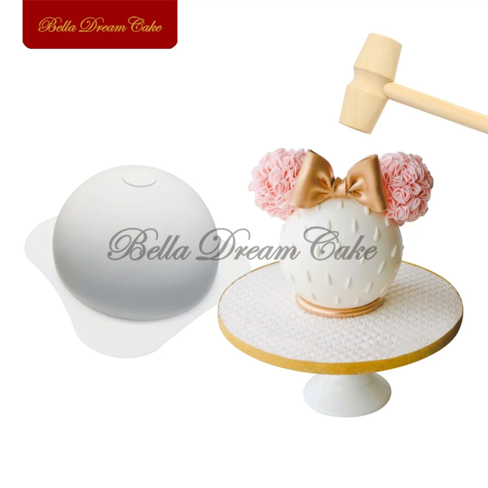 3D полусфера силиконовая форма для Мусса творческий заливки шоколада