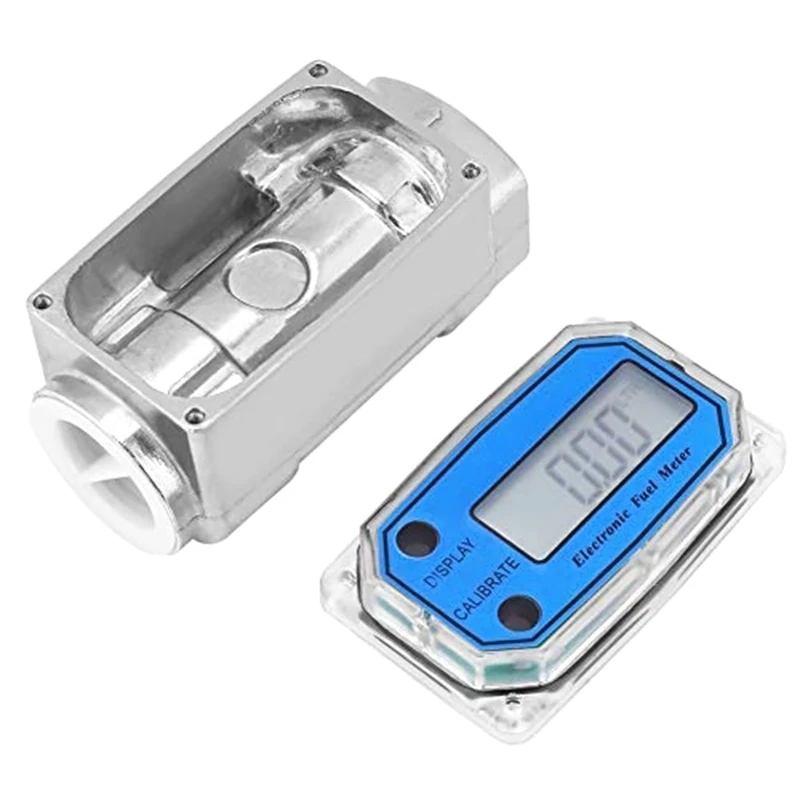 

1″ Digital Turbine Flow Meter,Gas Oil Fuel Flowmeter,Pump Flow Meter K3KD